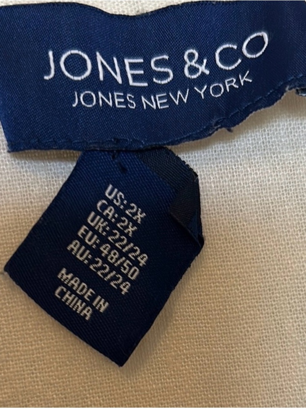 Jones New York Cream Sleeveless Button-Front Tunic Vest Dress - Picture 6 of 7